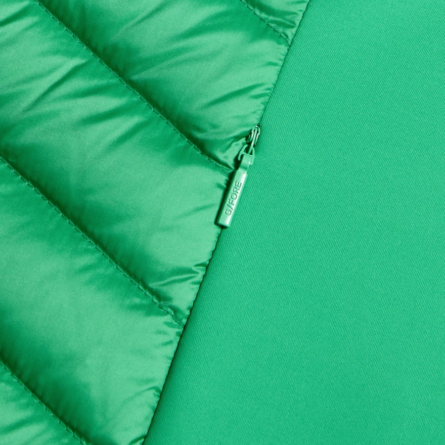 V-DOWN QUILTED STRETCH TECH INTERLOCK VEST in Clover - Alternate Image 4