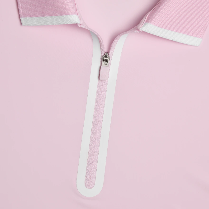 SILKY TECH NYLON LONG SLEEVE 1/4 ZIP POLO | WOMEN'S POLO SHIRTS