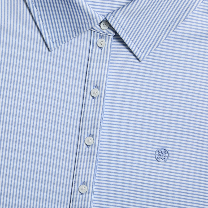 MIX STRIPE SHORT SLEEVE POLO in Willow - Alternate Image 4