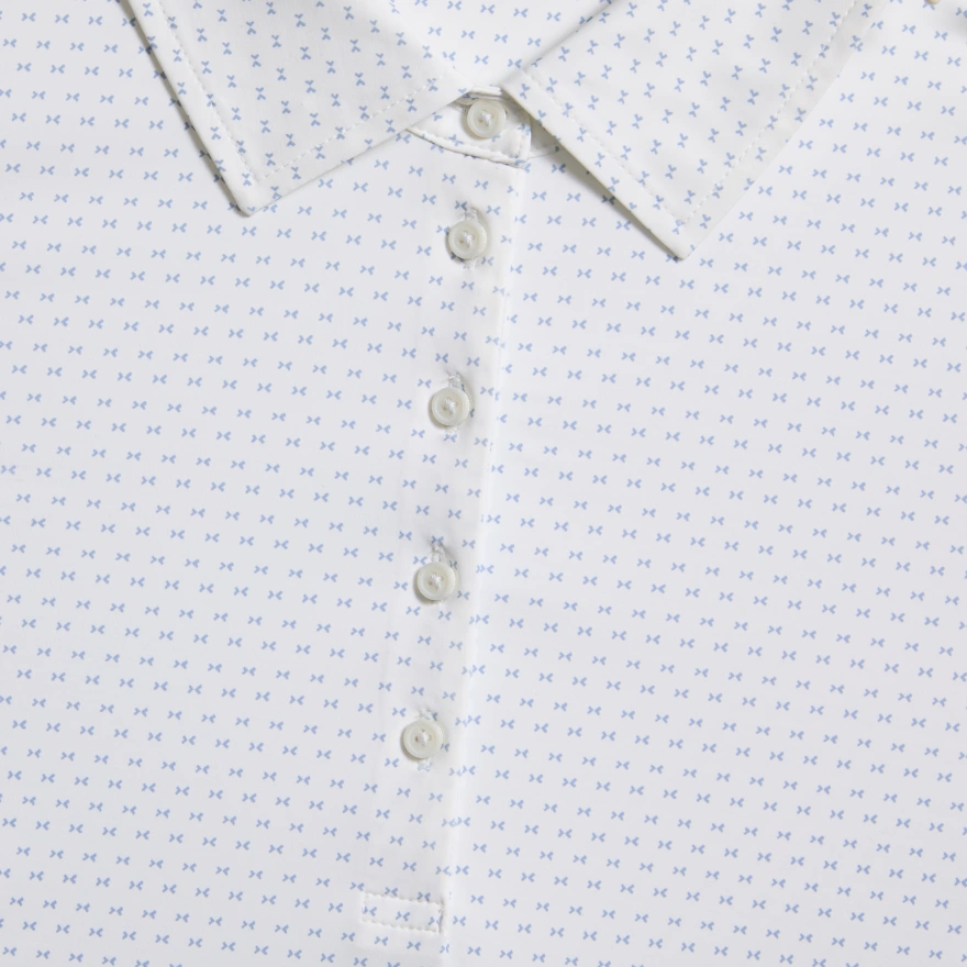 GEO SILKY TECH NYLON POLO in Snow - Alternate Image 4