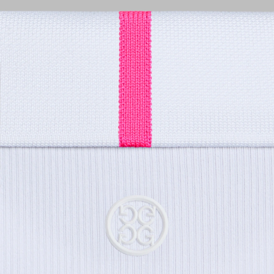 RIBBED TECH NYLON LONG SLEEVE POLO in Snow - Alternate Image 5