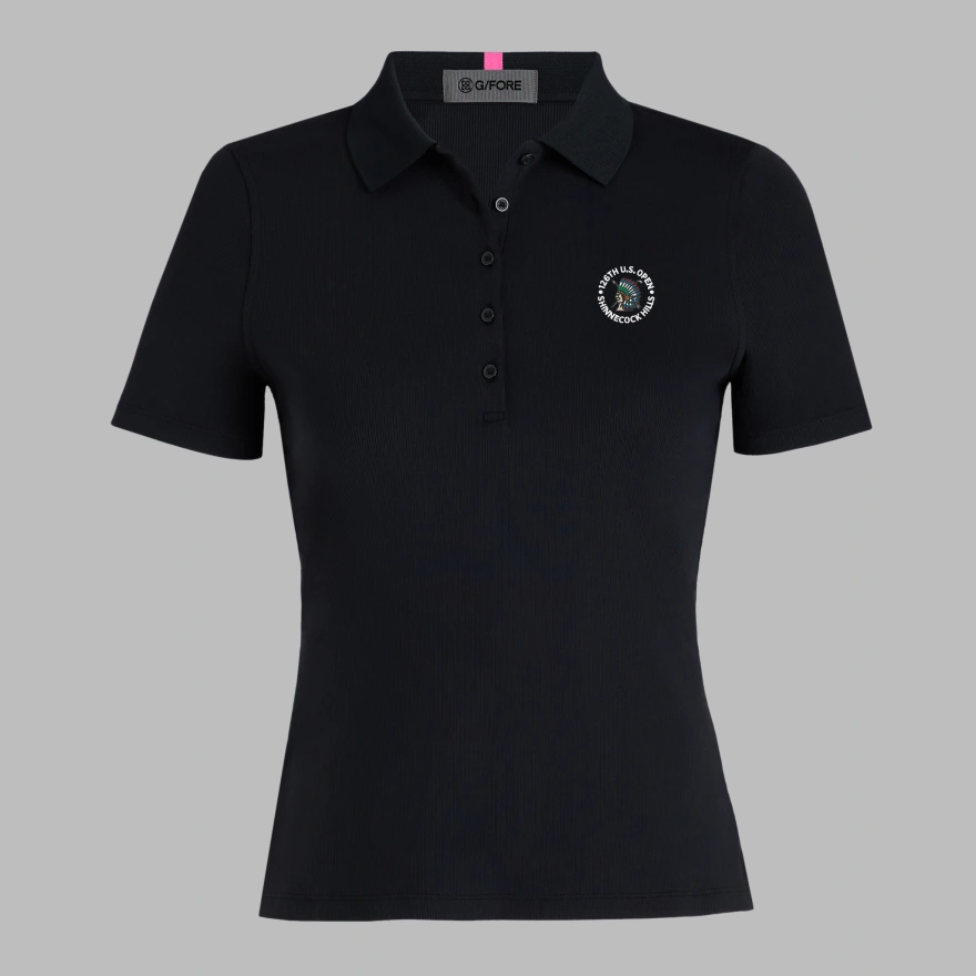 LTD RELEASE 2026 U.S. OPEN RIBBED TECH NYLON POLO in Onyx