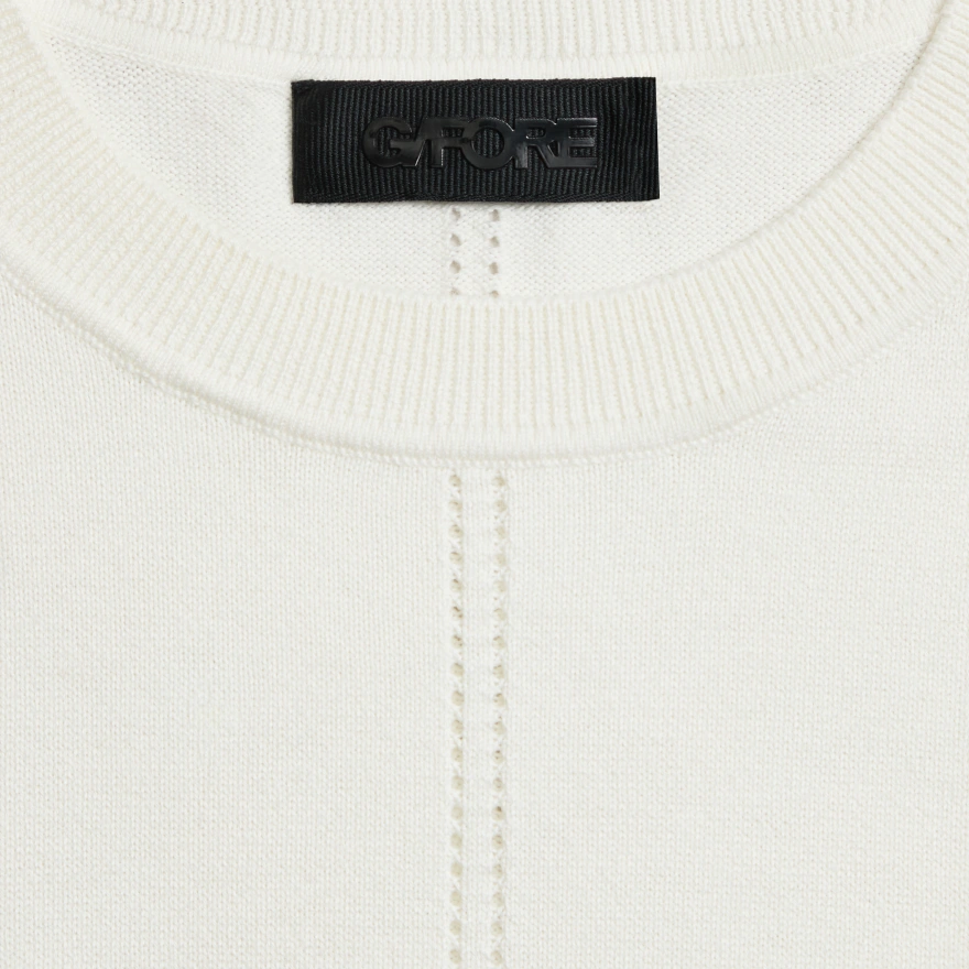 LTD RELEASE COOLING COTTON SLEEVELESS SWEATER in CHALK WHITE - Alternate Image 4