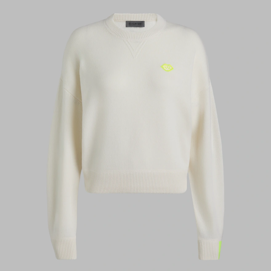 TIPPED CASHMERE CREWNECK SWEATER | WOMEN'S TOPS | G/FORE