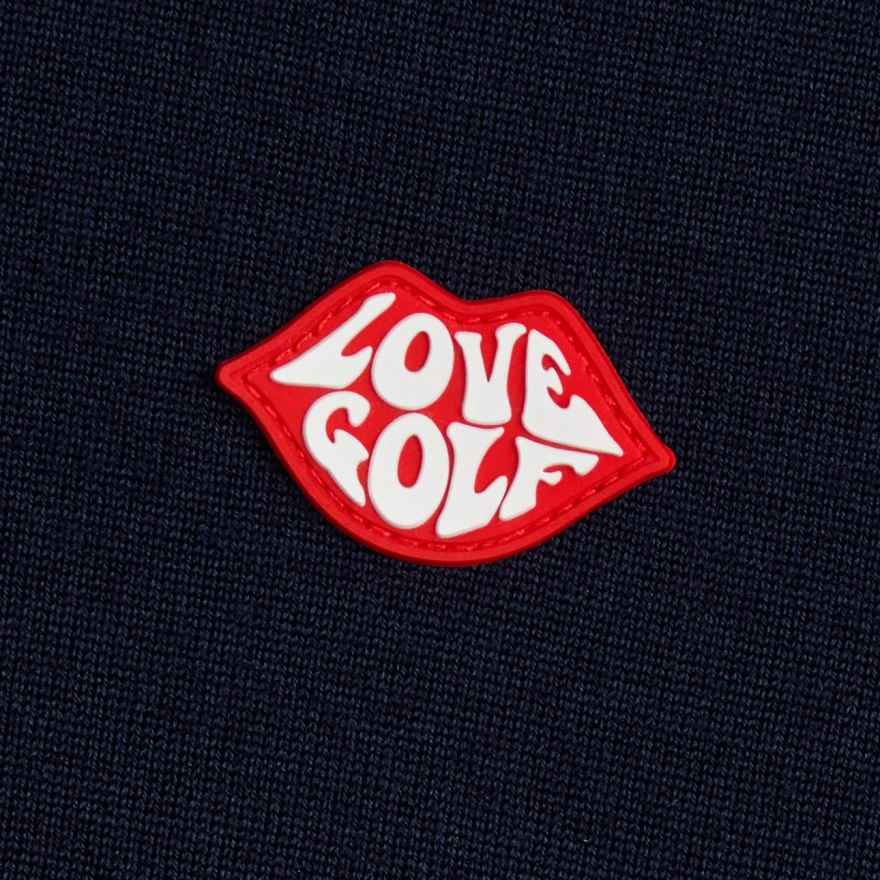 LOVE GOLF MERINO WOOL CREWNECK JUMPER in Twilight - Alternate Image 4