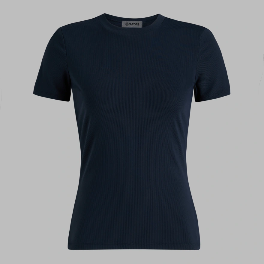 TECH NYLON RIB FITTED TEE in Twilight