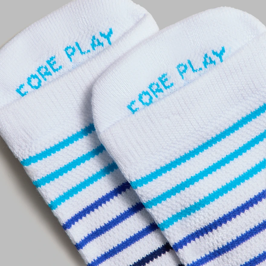 MEN'S MULTI STRIPE ANKLE SOCK in SNOW / MULTI - Alternate Image 3