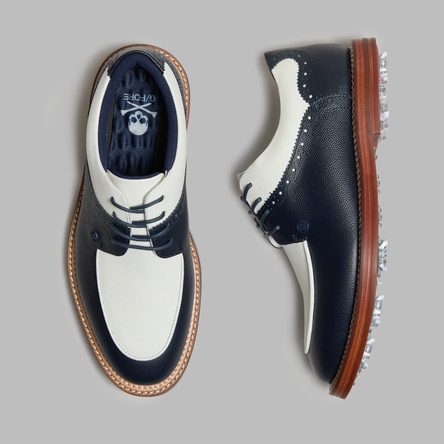 MEN'S LTD RELEASE GALLIVANTER G/LOCK LEATHER LUXE SOLE DERBY GOLF SHOE in Twilight / Snow
