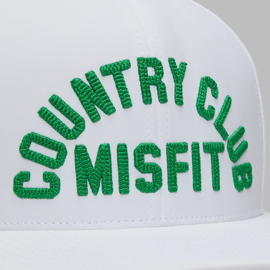 COUNTRY CLUB MISFIT PERFORATED DELTA HAT in Snow - Alternate Image 1