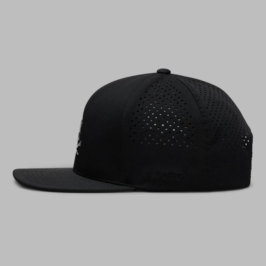 SKULL & TEES PERFORATED DELTA HAT in Onyx - Alternate Image 6