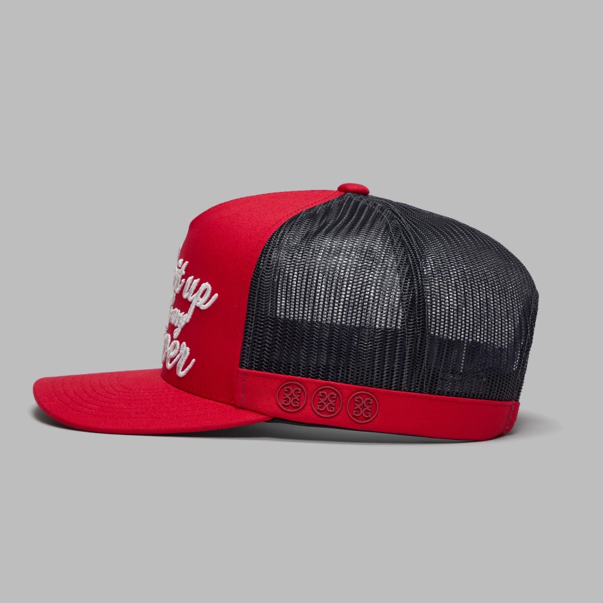 TAKE IT UP WITH MY DRIVER TRUCKER HAT in Lava - Alternate Image 6