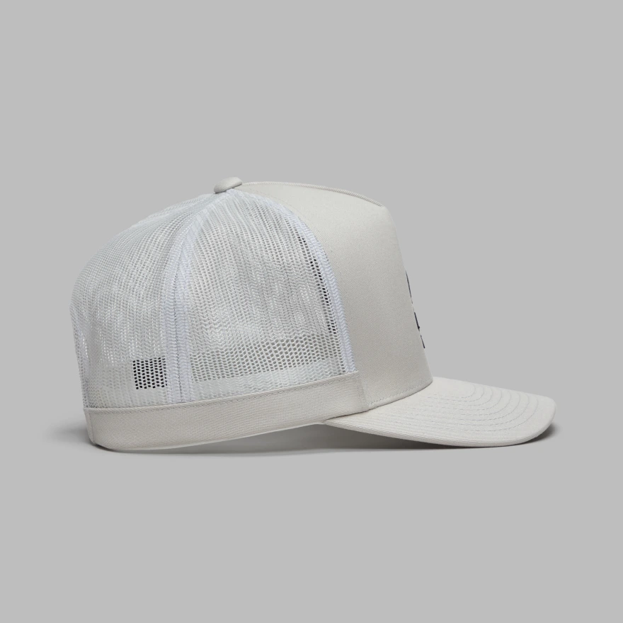 CAMO SKULL & TEES TALL TRUCKER HAT in PUMICE - Alternate Image 4