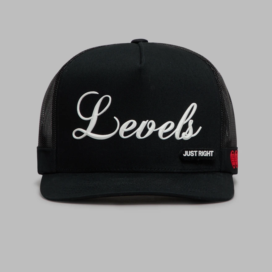 DAILY LEVELS TALL TRUCKER HAT in Onyx - Alternate Image 3