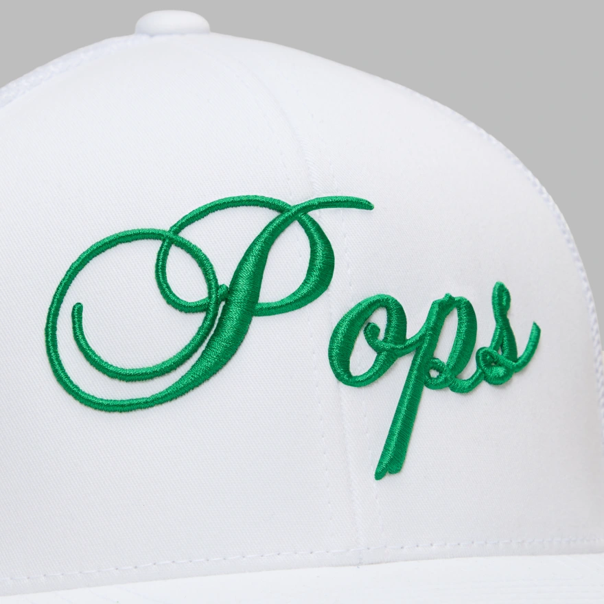 LTD RELEASE POPS TRUCKER HAT in Snow / Clover - Alternate Image 1