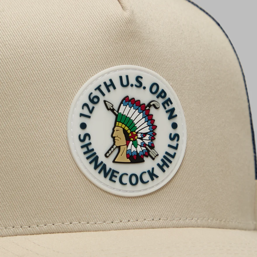 2026 U.S. OPEN ICON PATCH TRUCKER HAT in STONE - Alternate Image 1