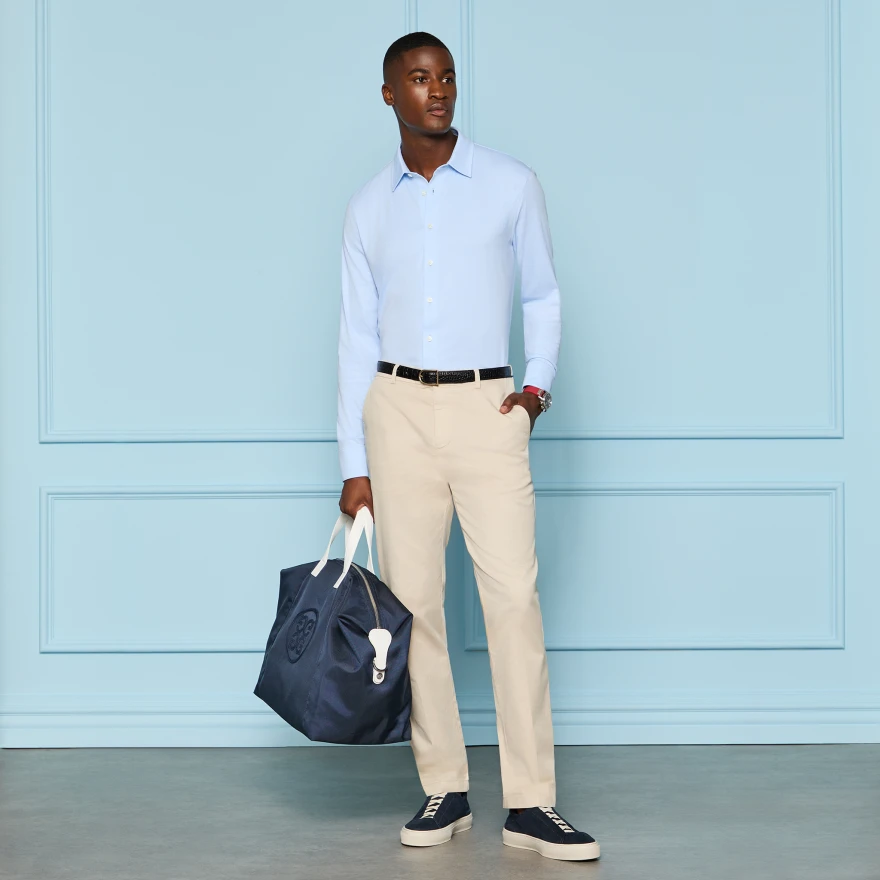 LUXE COTTON BLEND SHIRT in BAJA - Alternate Image 1