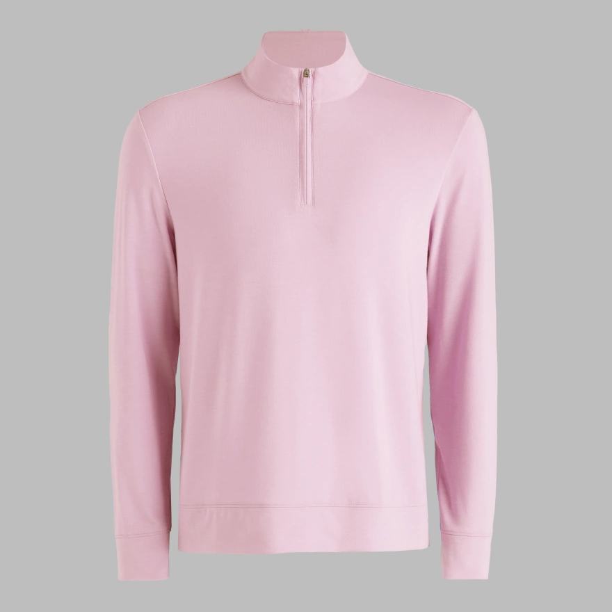 SOFT TOUCH JERSEY 1/4 ZIP in Blush