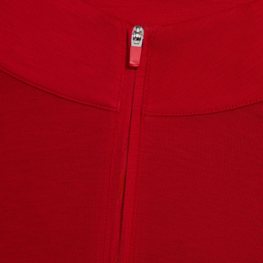 SOFT TOUCH JERSEY 1/4 ZIP in RUBY - Alternate Image 4