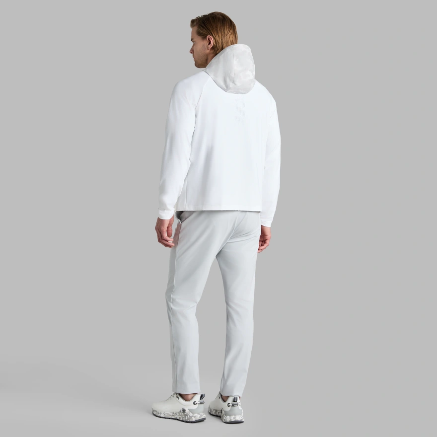 HYBRID 1/4 ZIP HOODED PULLOVER in SNOW CAMO - Alternate Image 3