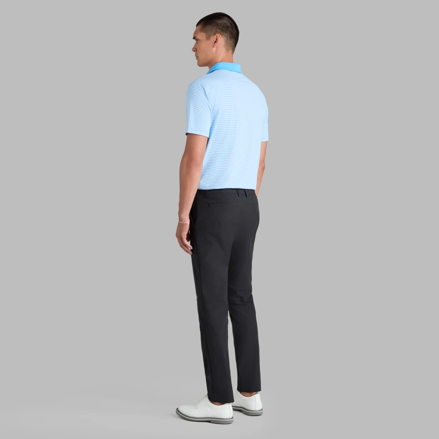 FEEDER STRIPE FINE TECH JERSEY POLO in Azul - Alternate Image 3