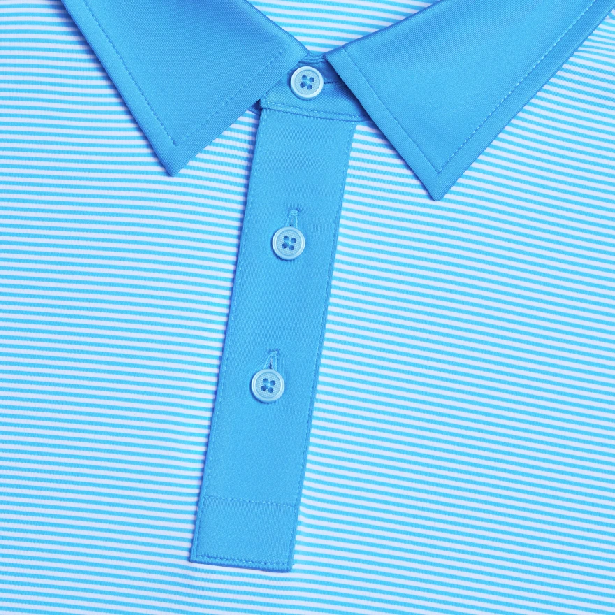 FEEDER STRIPE FINE TECH JERSEY POLO in Azul - Alternate Image 5