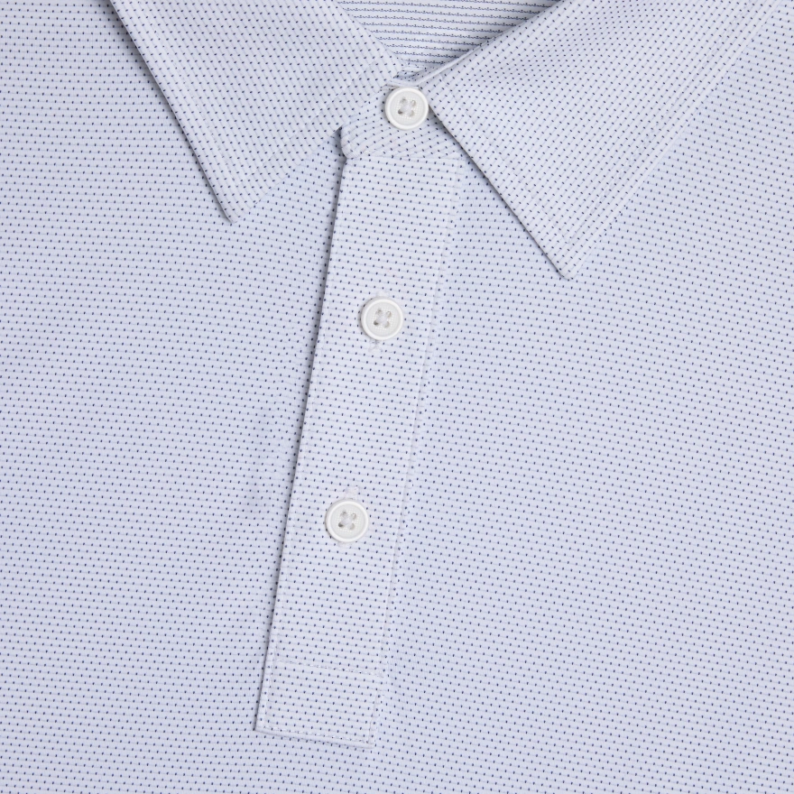 FINE STRETCH JACQUARD POLO in Twilight - Alternate Image 5