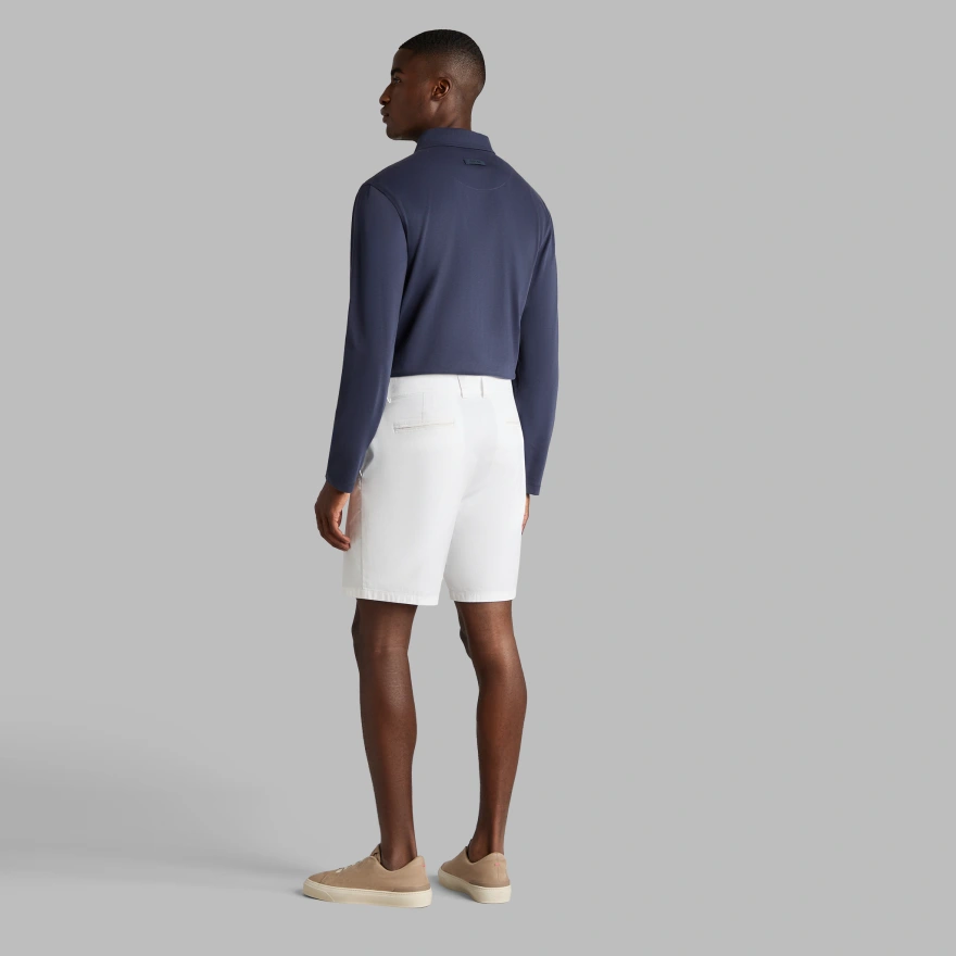SUPER SOFT BRUSHED COTTON LONG SLEEVE POLO in Twilight - Alternate Image 3