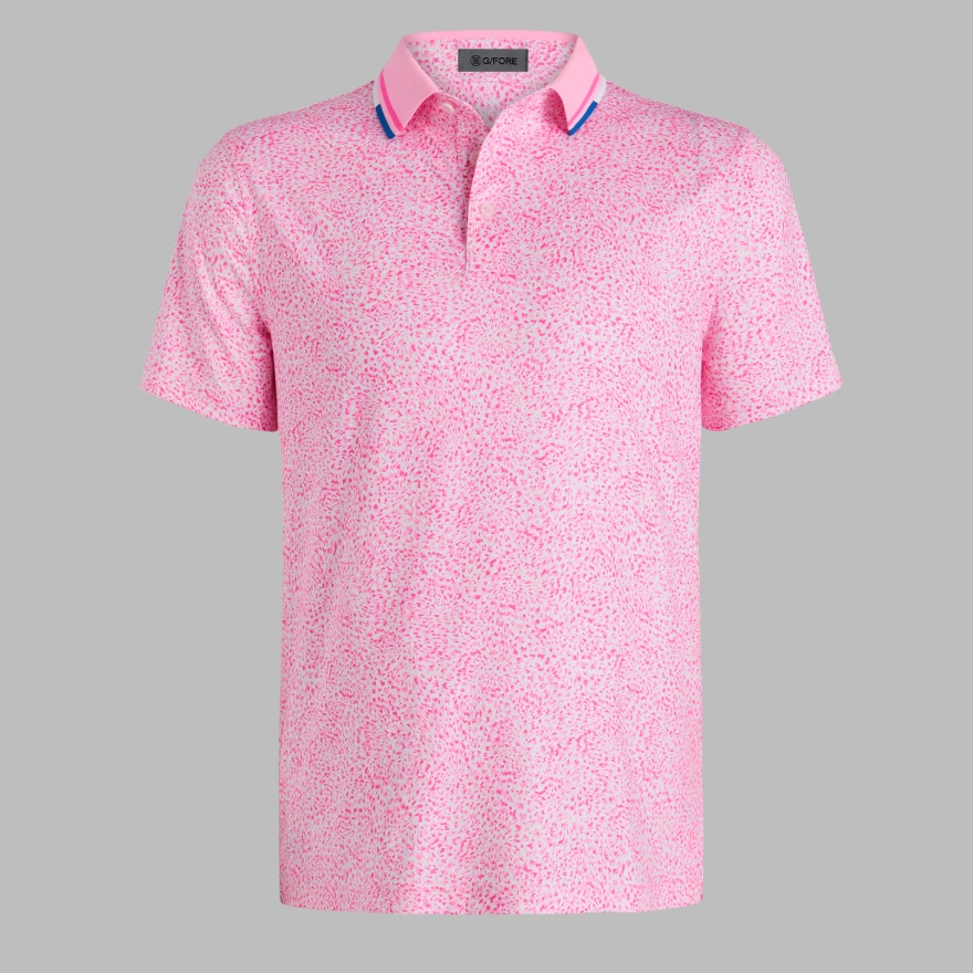 FIREWORKS TECH JERSEY POLO in Blush