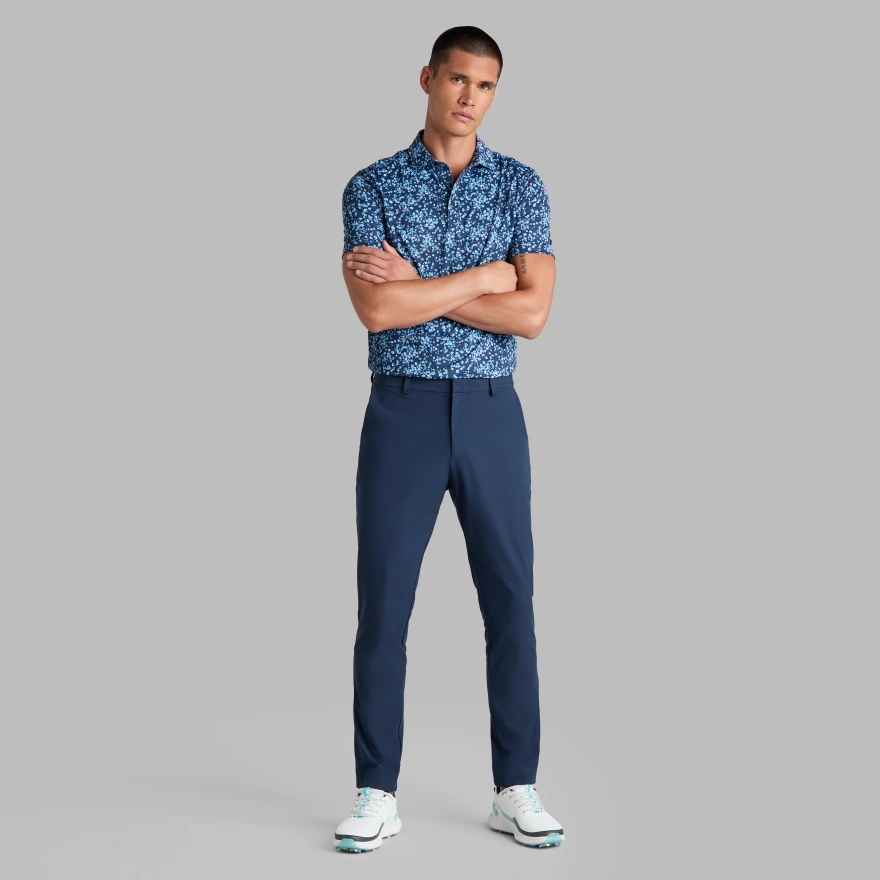SCATTERED DITZY TECH JERSEY POLO in Azul - Alternate Image 2