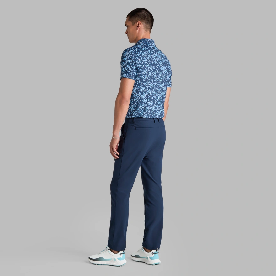 SCATTERED DITZY TECH JERSEY POLO in Azul - Alternate Image 3