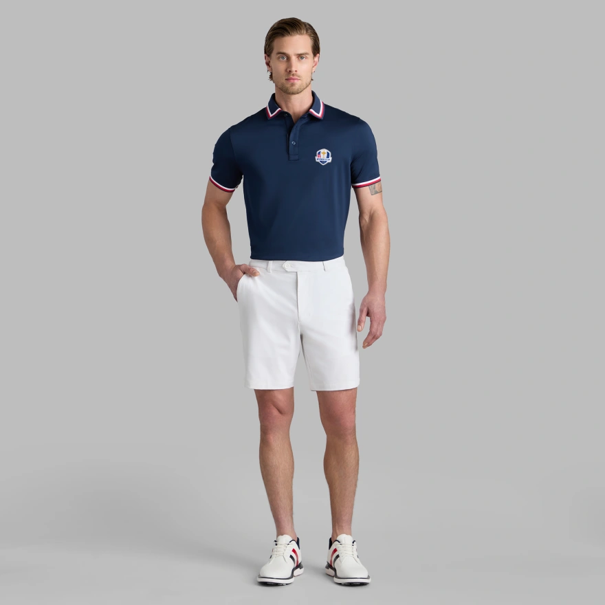 LTD RELEASE G/TAB ESSENTIAL TECH JERSEY BANDED SLEEVE POLO in Twilight - Alternate Image 2
