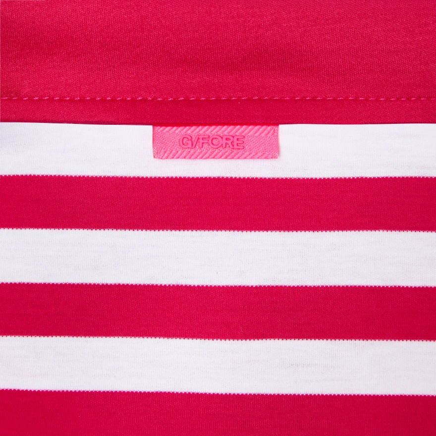 LTD RELEASE 2026 U.S. OPEN BRETON STRIPE COTTON POLO in FRAMBOISE / SNOW - Alternate Image 4