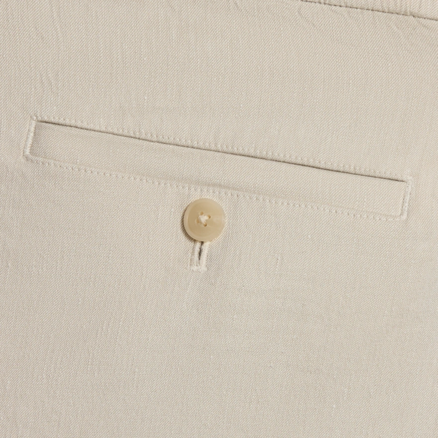 LTD RELEASE BEACHSIDE LINEN DRAWSTRING SHORT in STONE - Alternate Image 4