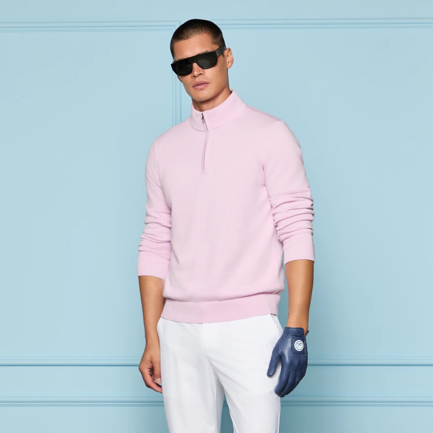 COOLING COTTON 1/4 ZIP SWEATER | MEN'S TOPS | G/FORE