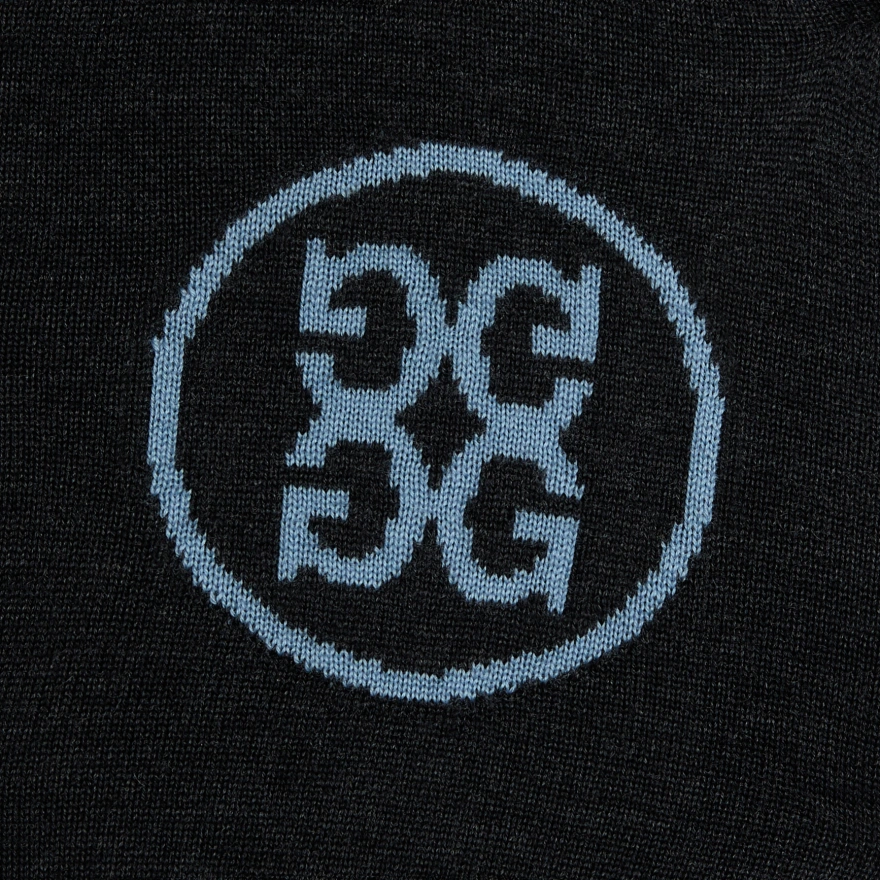 CIRCLE G'S MERINO WOOL CREWNECK JUMPER in CHARCOAL MELANGE - Alternate Image 4