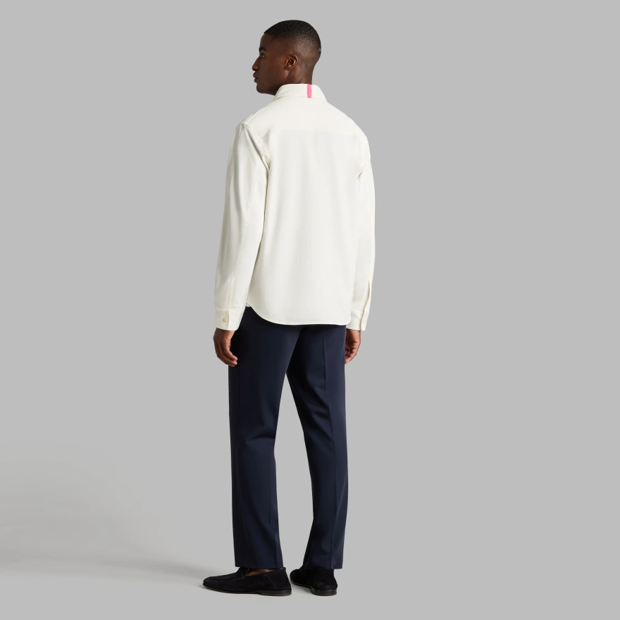 LTD RELEASE STRETCH DRILL OVERSHIRT in Snow - Alternate Image 3