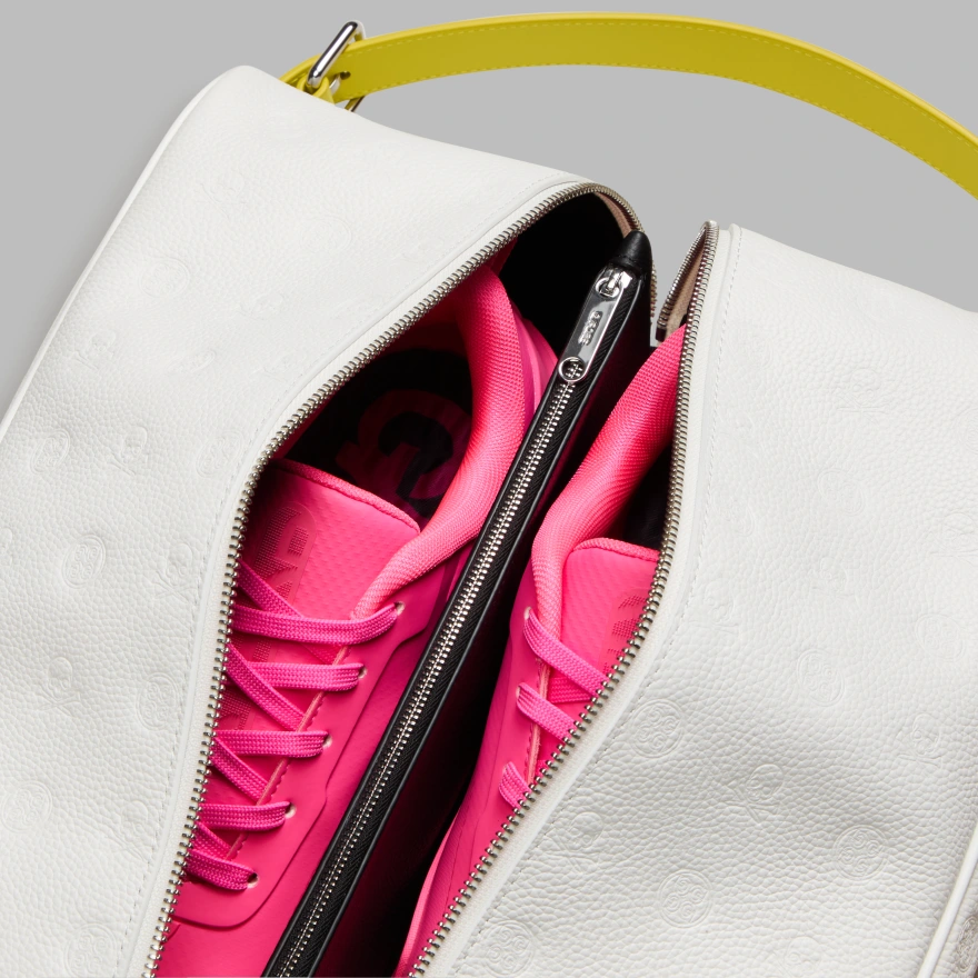 EMBOSSED LEATHER GOLF SHOE BAG | ACCESSORIES FOR MEN AND WOMEN | G