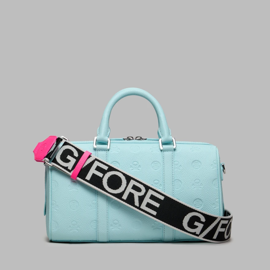 EMBOSSED SKULL & TEES LEATHER MINI DUFFEL CART BAG in DAYBREAK - Alternate Image 3