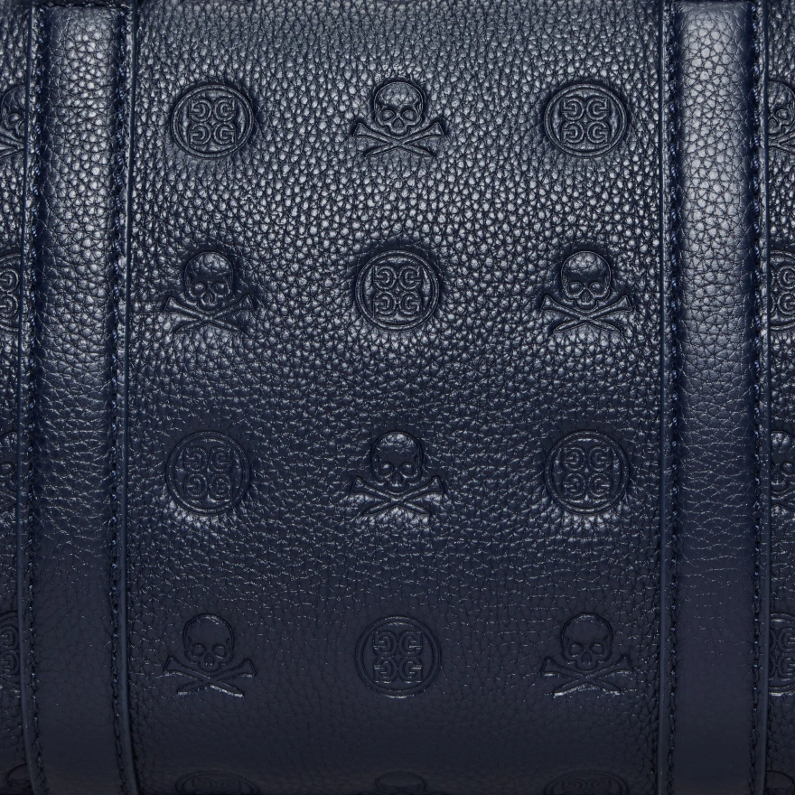 EMBOSSED SKULL & TEES LEATHER MINI DUFFEL CART BAG | WOMEN'S BAGS