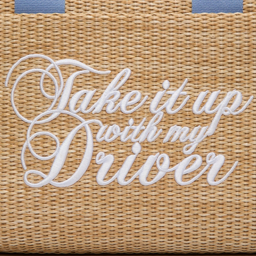 TAKE IT UP WITH MY DRIVER STRAW CART BAG in PUMICE - Alternate Image 3