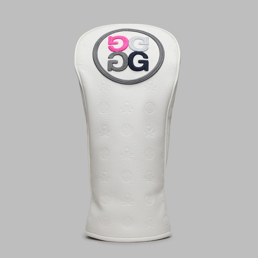 EMBOSSED SKULL & TEES DRIVER HEADCOVER in Snow