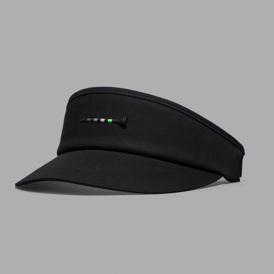 SILICONE TEE VISOR in Onyx