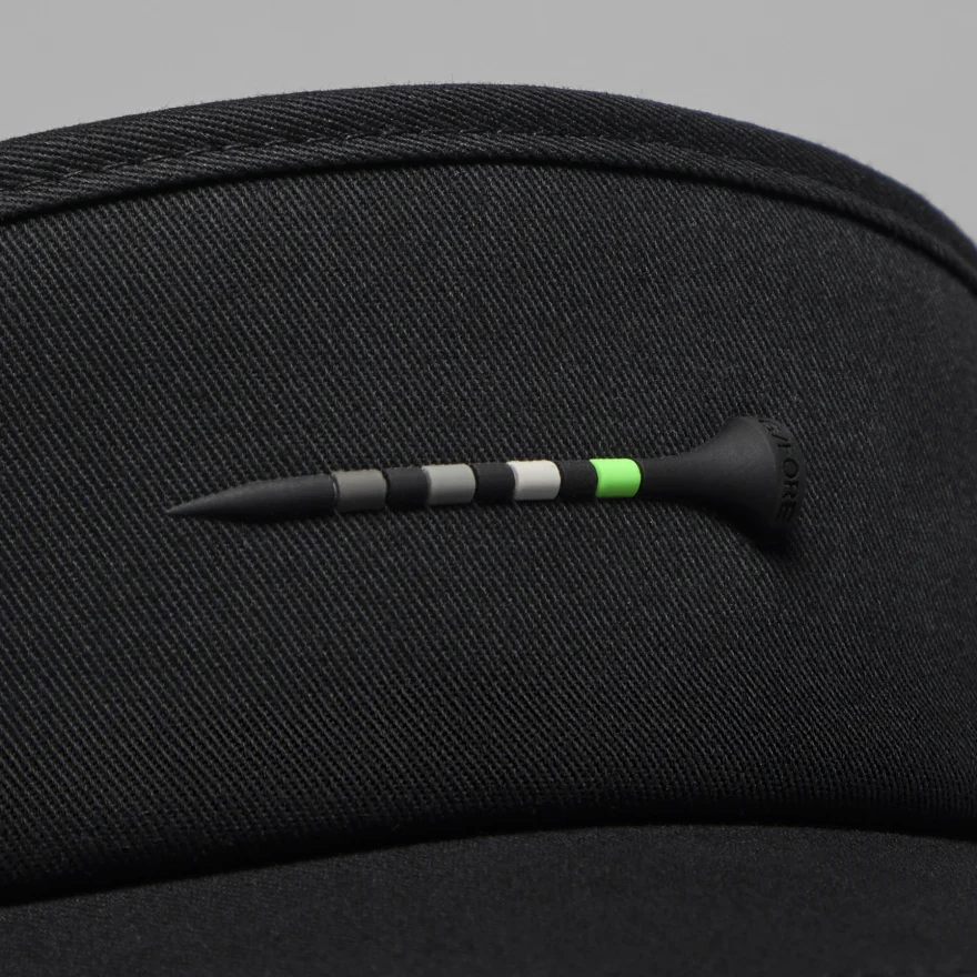 SILICONE TEE VISOR in Onyx - Alternate Image 1