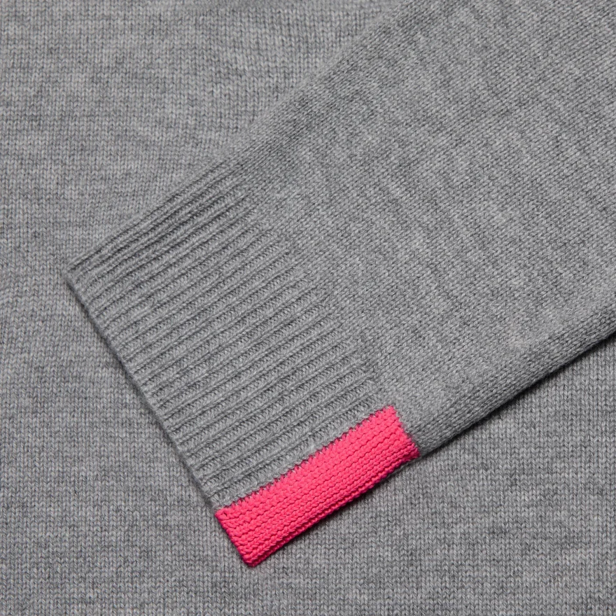 CASHMERE HOODED SWEATER in NIMBUS MELANGE - Alternate Image 6