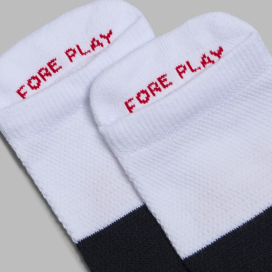 WOMEN'S TWO TONE FORE PLAY ANKLE SOCK in Snow / Twilight - Alternate Image 2