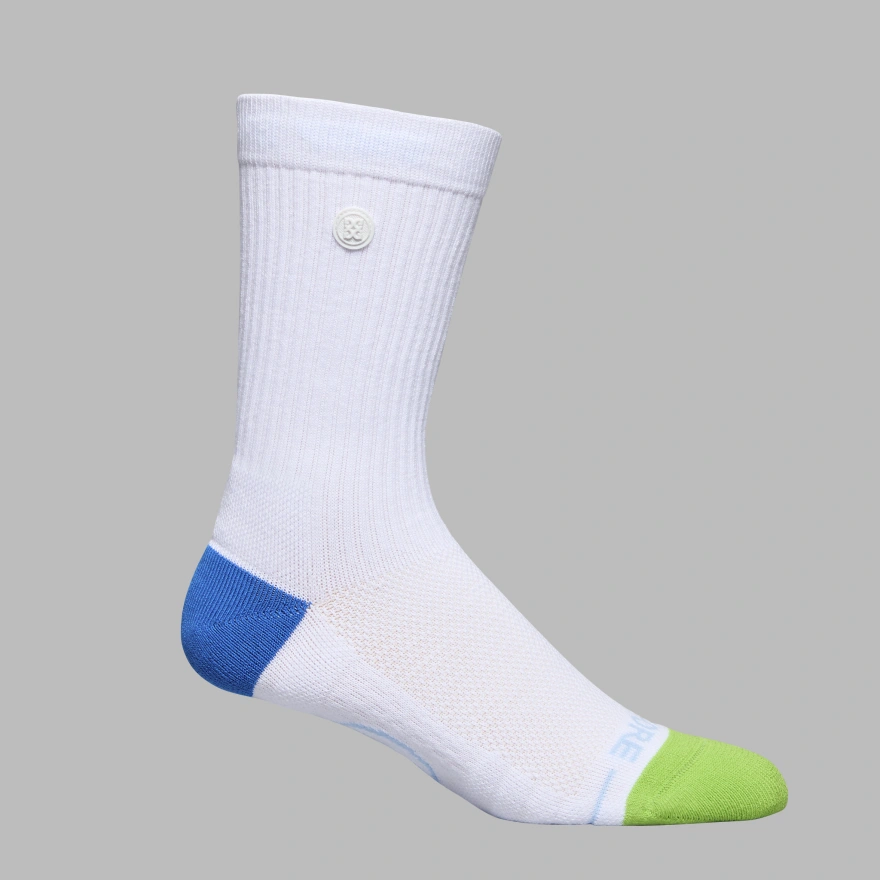 WOMEN'S CIRCLE G'S CREW SOCK in Snow