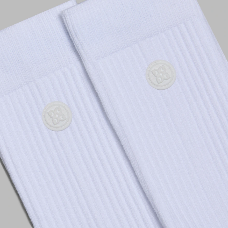 WOMEN'S CIRCLE G'S CREW SOCK in Snow - Alternate Image 2