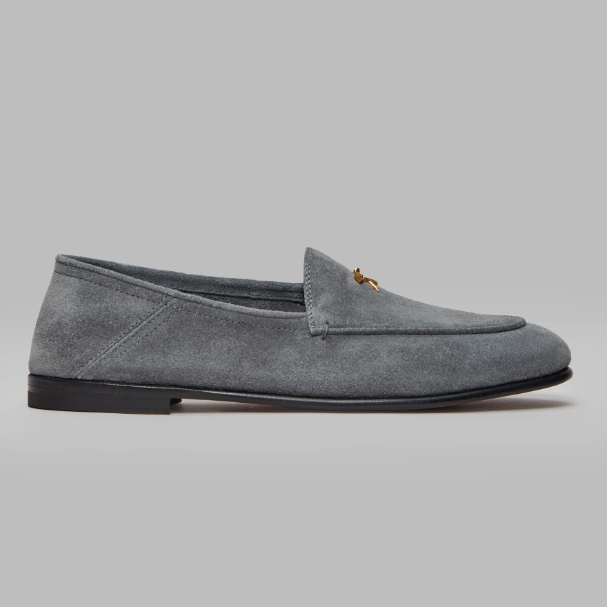 WOMEN'S METAL TEES SUEDE FLEX LOAFER in Charcoal - Alternate Image 2