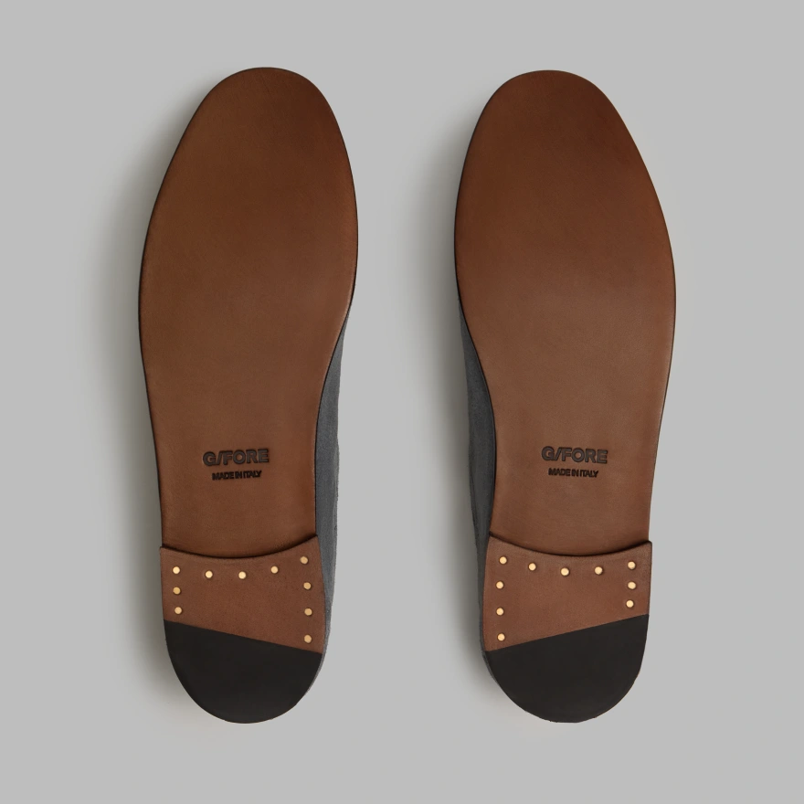 WOMEN'S METAL TEES SUEDE FLEX LOAFER in Charcoal - Alternate Image 3