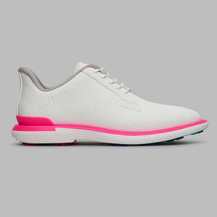 MEN'S GALLIVAN2R EMBOSSED SKULL & TEES GOLF SHOE in SNOW / KNOCKOUT PINK - Alternate Image 2